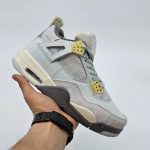 کتونی جوردن 4 مدل خاکستری Air Jordan 4 - Image 3