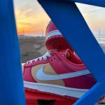 کفش نایکی دانک لو صورتی هلویی Strawberry/Peach Cream | Nike Dunk Low - Image 3