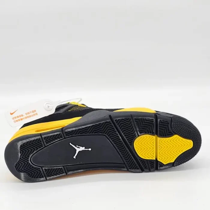 کتونی جردن ۴ مشکی زرد | Air Jordan 4 Black Yellow - Image 5