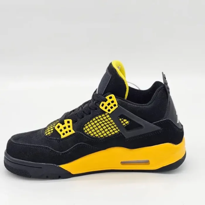 کتونی جردن ۴ مشکی زرد | Air Jordan 4 Black Yellow - Image 4