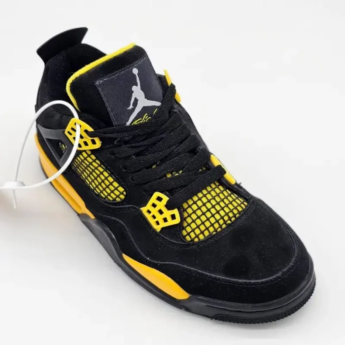 کتونی جردن ۴ مشکی زرد | Air Jordan 4 Black Yellow - Image 3