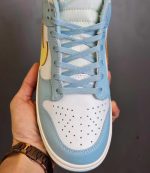 کتونی اس بی دانک لو آبی سفید | Nike SB Dunk Low Blue White - Image 9